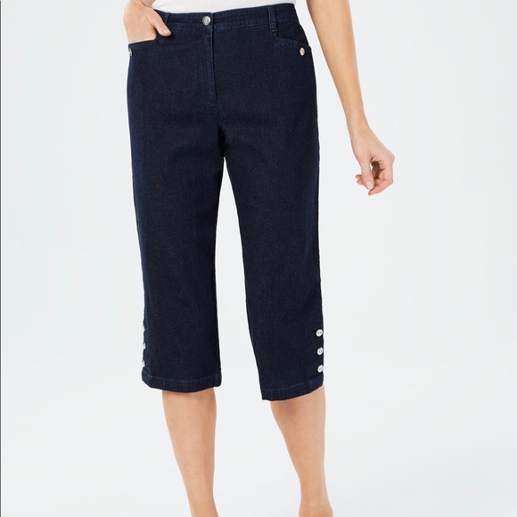 Karen Scott Pants - Karen Scott Women Tummy-Control Capri Pants 12